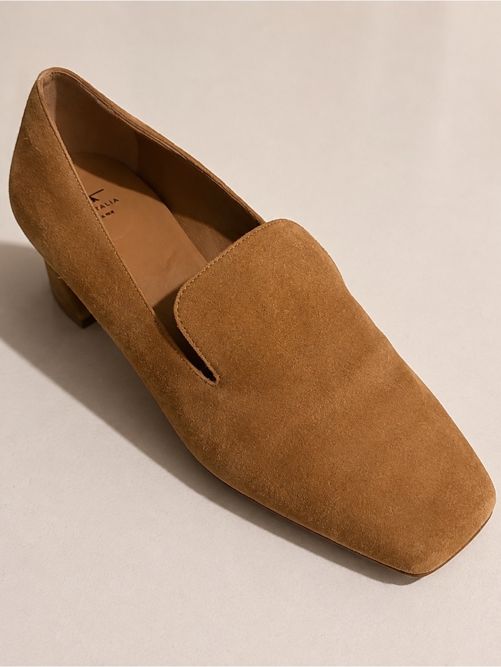 Aquatalia Jill Suede Slip-On Loafers